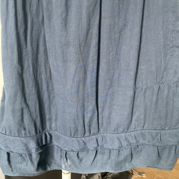 Marni navy blue cotton low cut dress with pockets - Picture 9 of 9